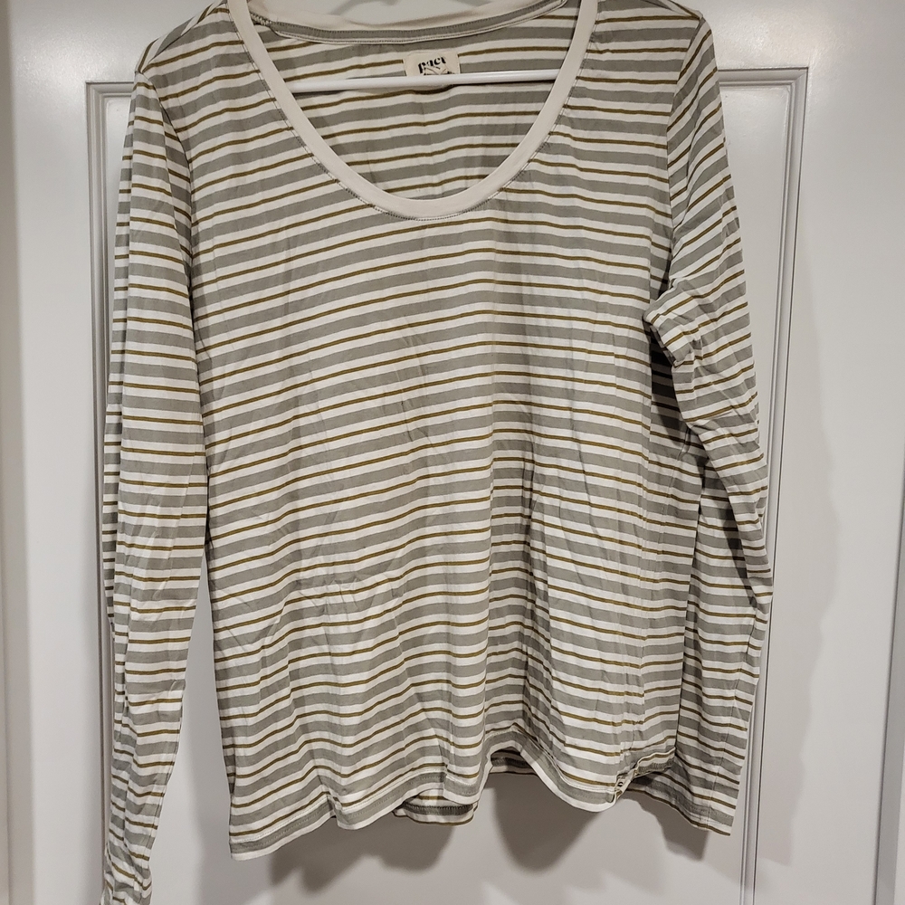 Pact Striped Long Sleeve Tee